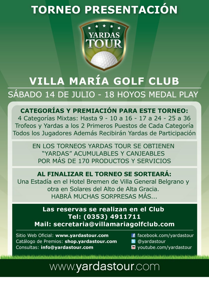 Temporada 2012 - Imágenes Cartel Torneo 2012 YardasTour