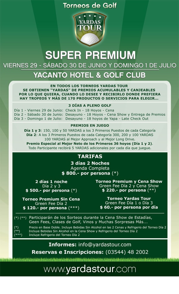 Temporada 2012 - Imágenes Cartel Torneo 2012 YardasTour