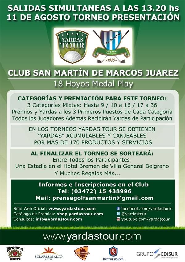 Temporada 2012 - Imágenes Cartel Torneo 2012 YardasTour