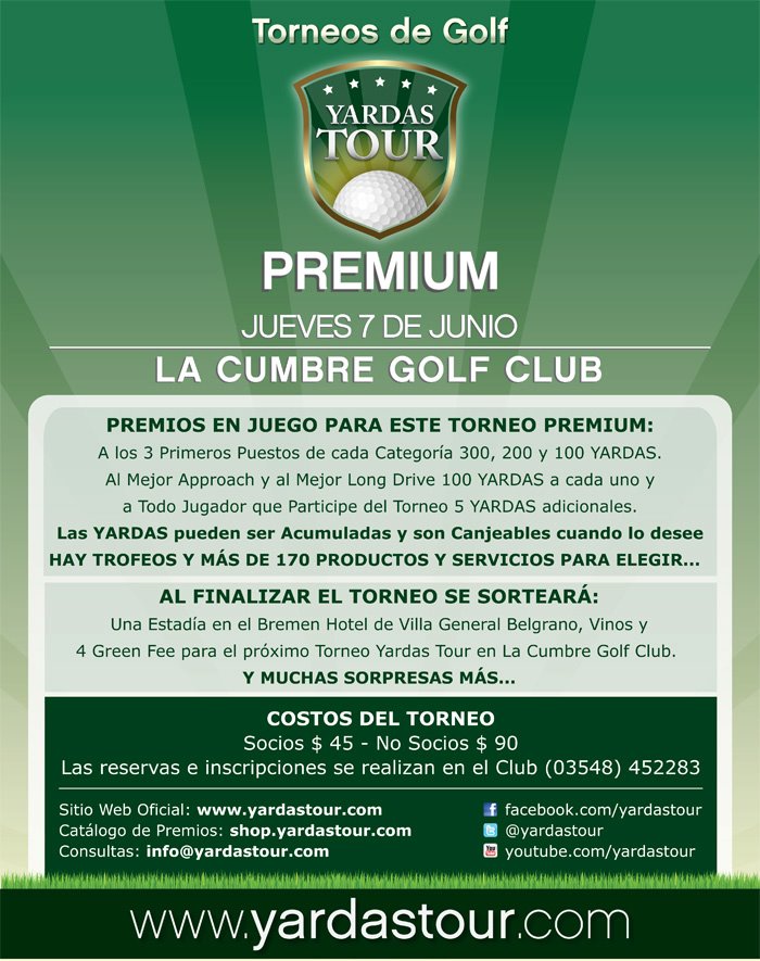 Temporada 2012 - Imágenes Cartel Torneo 2012 YardasTour