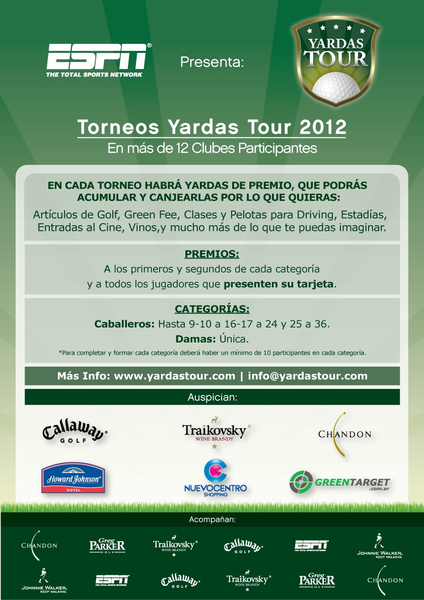 Temporada 2012 - Imágenes Cartel Torneo 2012 YardasTour