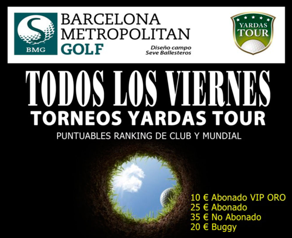 Torneos Yardas Tour en Metropolitan Golf Barcelona