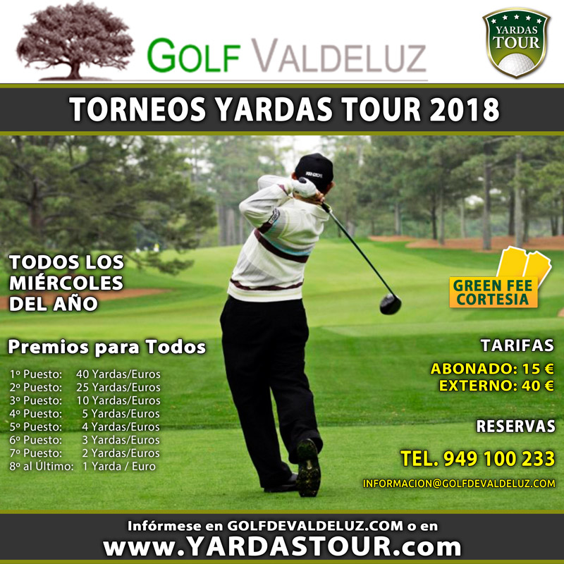 Torneos Yardas Tour en Golf Valdeluz